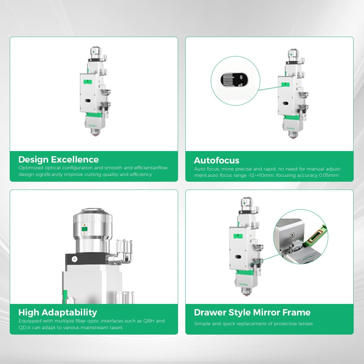 Raytools BM110-QBH-100/150-3,3KW Fiber Lazer Kesme Kafası